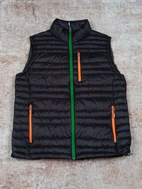 Grey Puffer Vest Mens Size Medium New